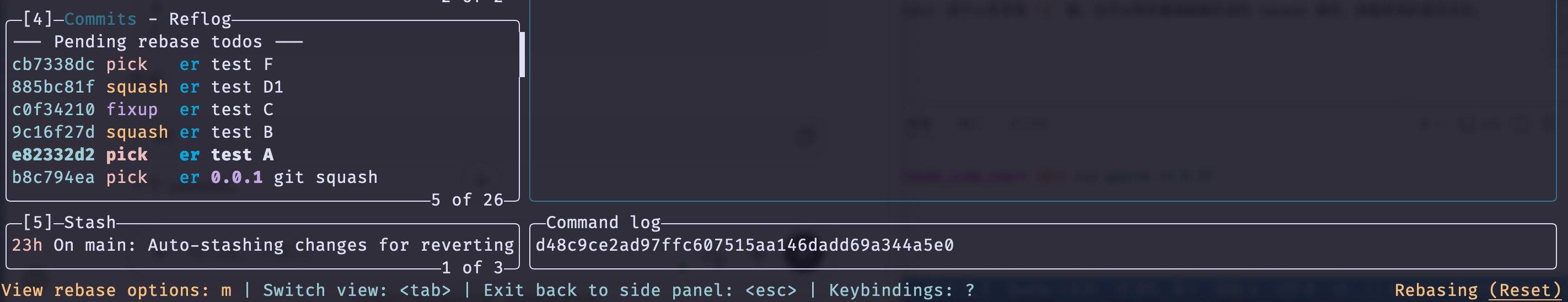 lazygit rebase